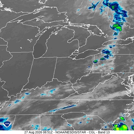latest image of Central Great Lakes IR