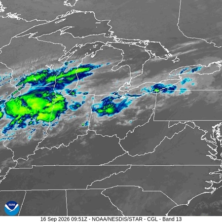 latest image of Central Great Lakes IR