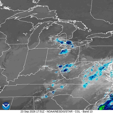 latest image of Central Great Lakes IR