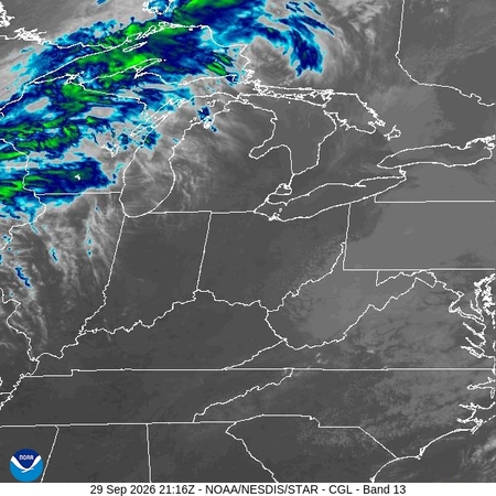 latest image of Central Great Lakes IR