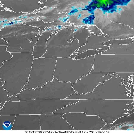 latest image of Central Great Lakes IR