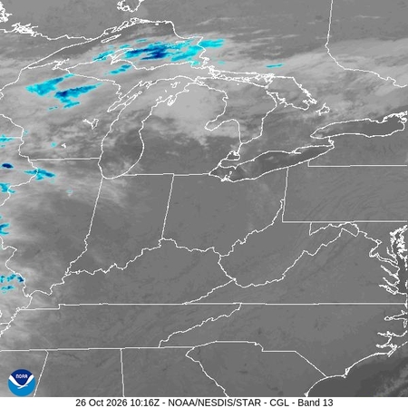 latest image of Central Great Lakes IR
