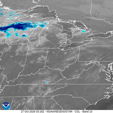 latest image of Central Great Lakes IR