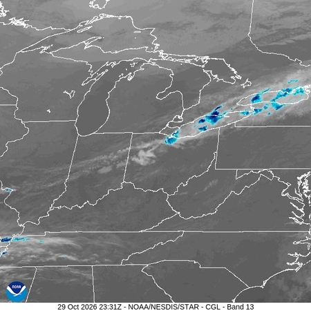 latest image of Central Great Lakes IR