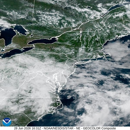 latest image of Northeast geocolor
