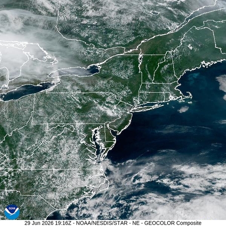 latest image of Northeast geocolor
