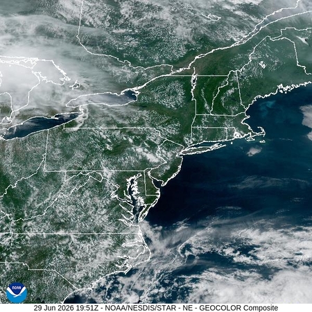 latest image of Northeast geocolor
