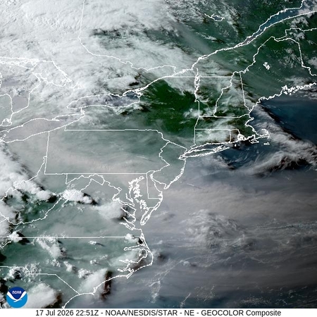 latest image of Northeast geocolor