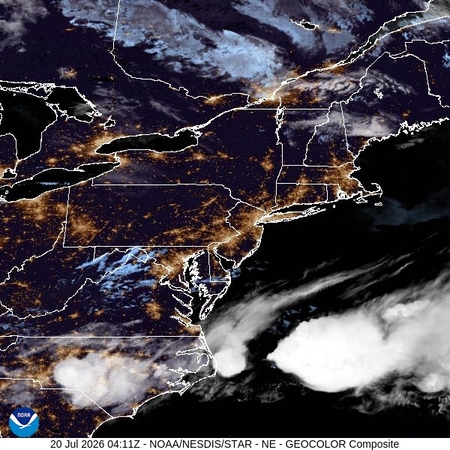 latest image of Northeast geocolor