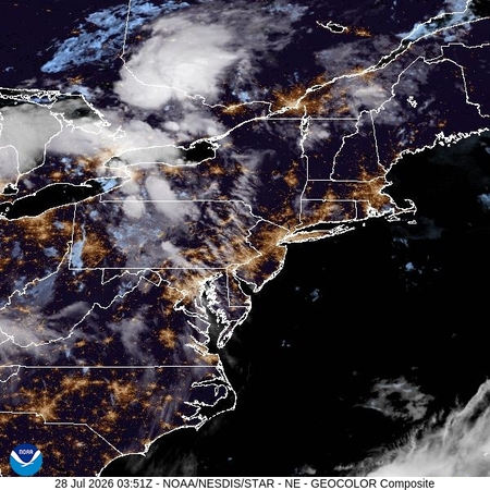 latest image of Northeast geocolor