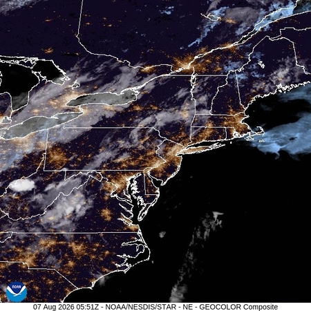 latest image of Northeast geocolor