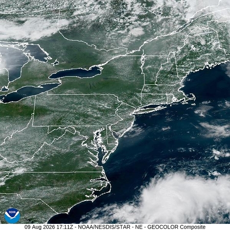 latest image of Northeast geocolor