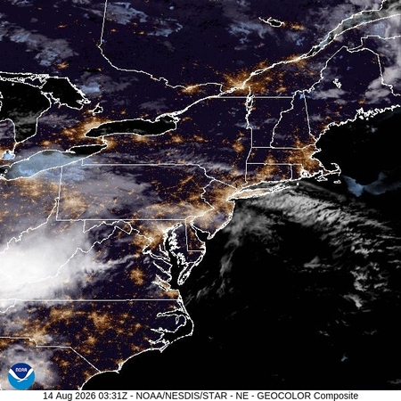 latest image of Northeast geocolor