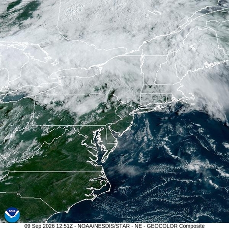 latest image of Northeast geocolor