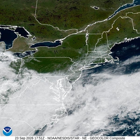 latest image of Northeast geocolor