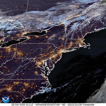 latest image of Northeast geocolor