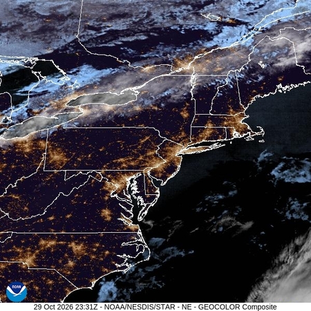 latest image of Northeast geocolor