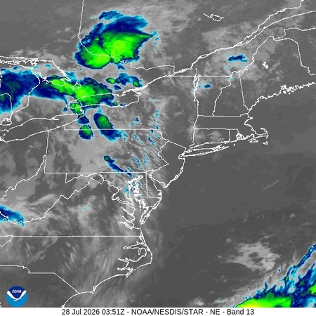 latest image of Northeast IR