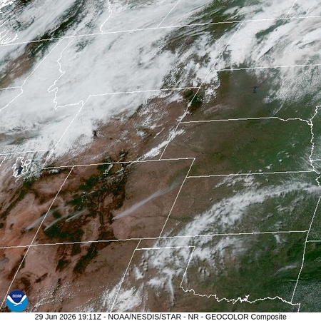 latest image of Northern Rockies geocolor