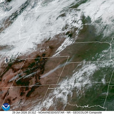 latest image of Northern Rockies geocolor