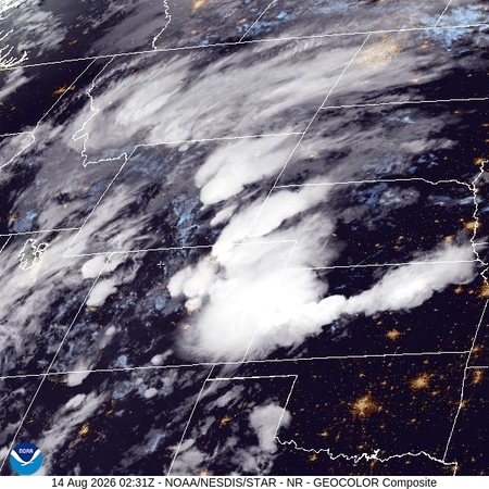 latest image of Northern Rockies geocolor
