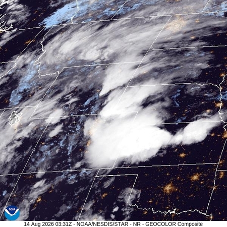 latest image of Northern Rockies geocolor