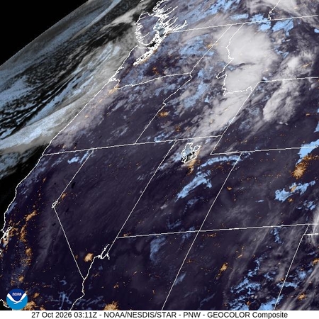 latest image of Pacific Northeast geocolor