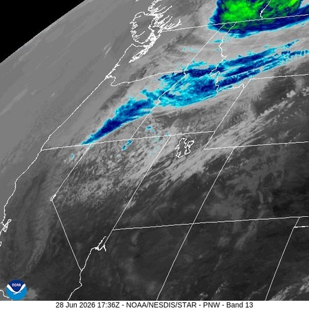latest image of Pacific Northeast IR
