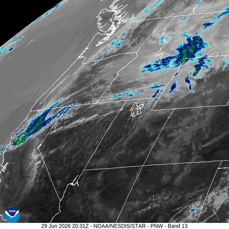 latest image of Pacific Northeast IR
