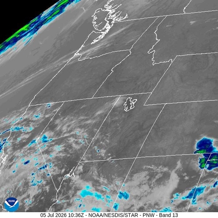 latest image of Pacific Northeast IR