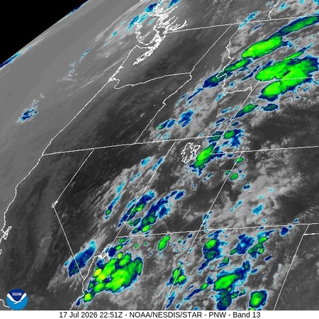 latest image of Pacific Northeast IR