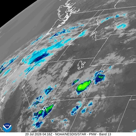 latest image of Pacific Northeast IR