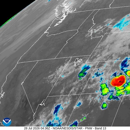latest image of Pacific Northeast IR