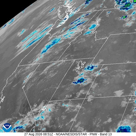 latest image of Pacific Northeast IR