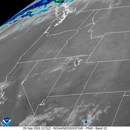 latest image of Pacific Northeast IR