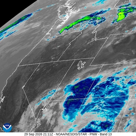 latest image of Pacific Northeast IR