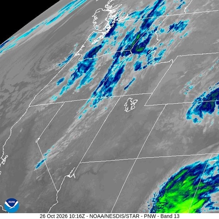latest image of Pacific Northeast IR
