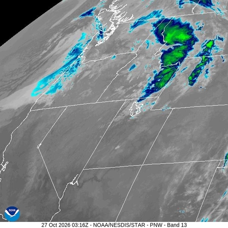 latest image of Pacific Northeast IR