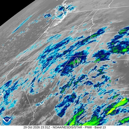 latest image of Pacific Northeast IR