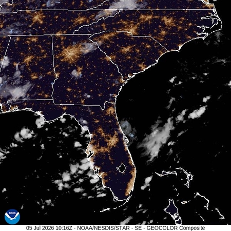 latest image of Southeast geocolor
