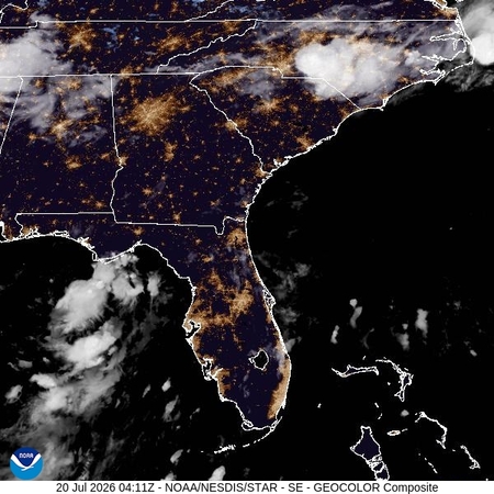latest image of Southeast geocolor