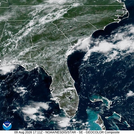 latest image of Southeast geocolor