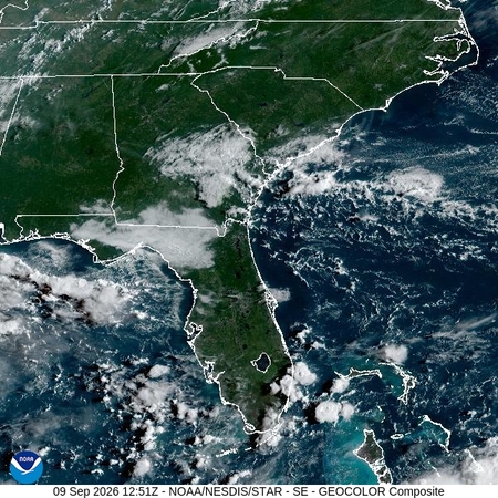 latest image of Southeast geocolor