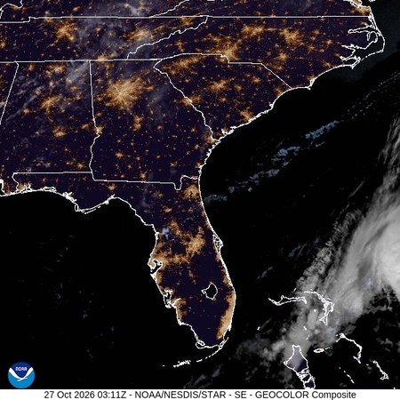 latest image of Southeast geocolor