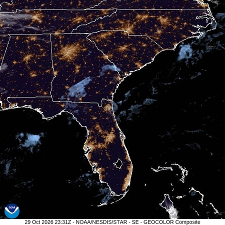 latest image of Southeast geocolor
