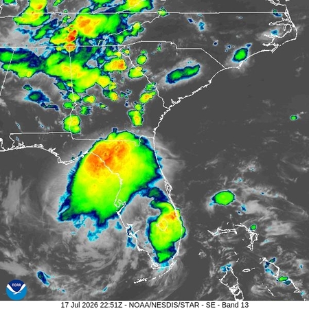 latest image of Southeast IR