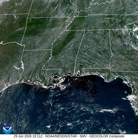 latest image of Lower Miss. Valley geocolor
