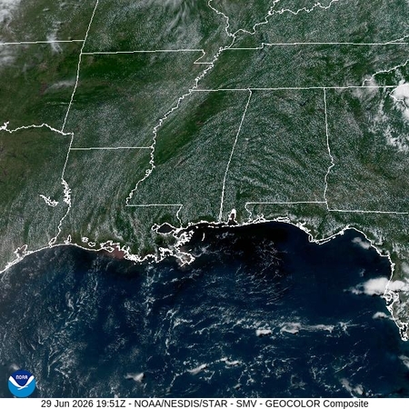 latest image of Lower Miss. Valley geocolor