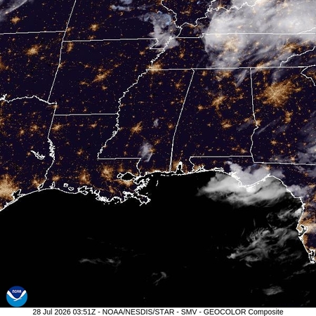latest image of Lower Miss. Valley geocolor