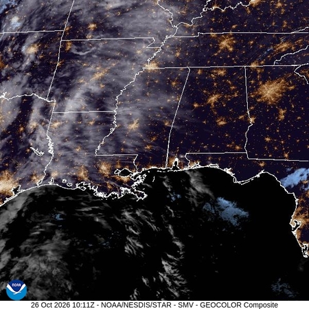 latest image of Lower Miss. Valley geocolor